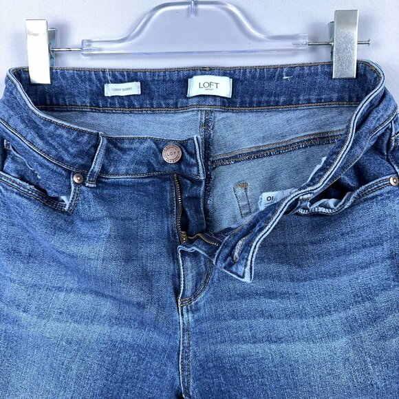 Loft Outlet Curvy Skinny Jeans Womens Size 10 Mid Rise Medium Wash Blue - Picture 5 of 13